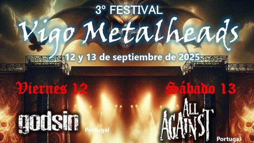 Cartel de la edición de 2025 de Vigo Metalheads