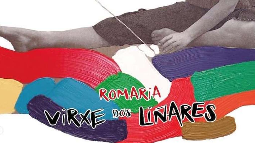 Cartel de la edición 2025 de la Romería de la Virxe dos Liñares