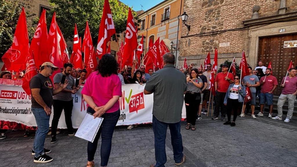 Manifestación por la reducción de la jornada laboral