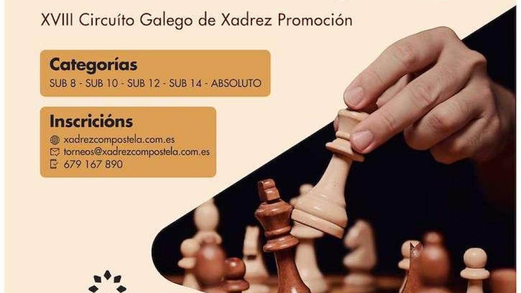 Cartel de la edición de 2025 del Torneo de Ajedrez de Cidade de Santiago