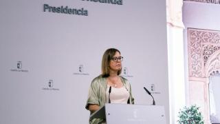 Esther Padilla en rueda de prensa