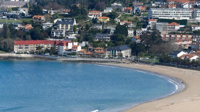 Vista aérea de la playa de Santa Cristina