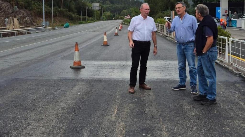 Imagen de la visita al nuevo carril.