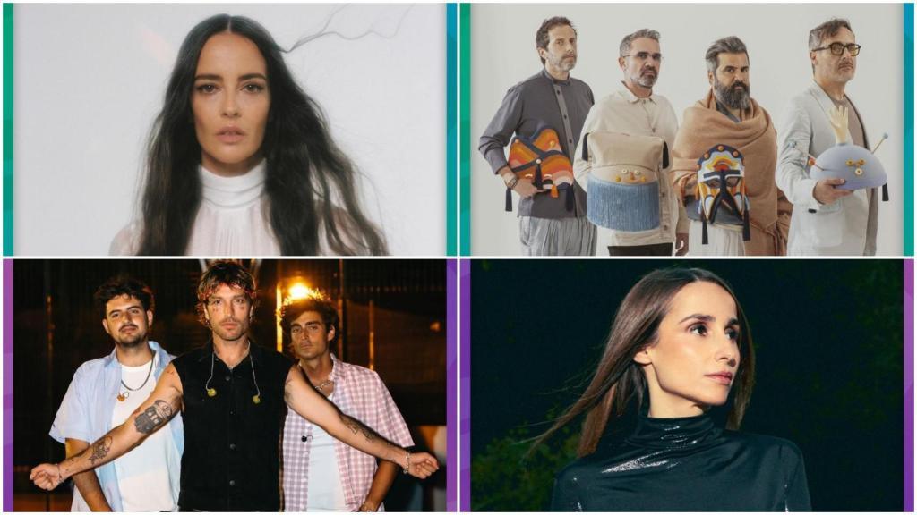 Varios de los artistas que actuarán en el Caudal Fest 2025 en Lugo.