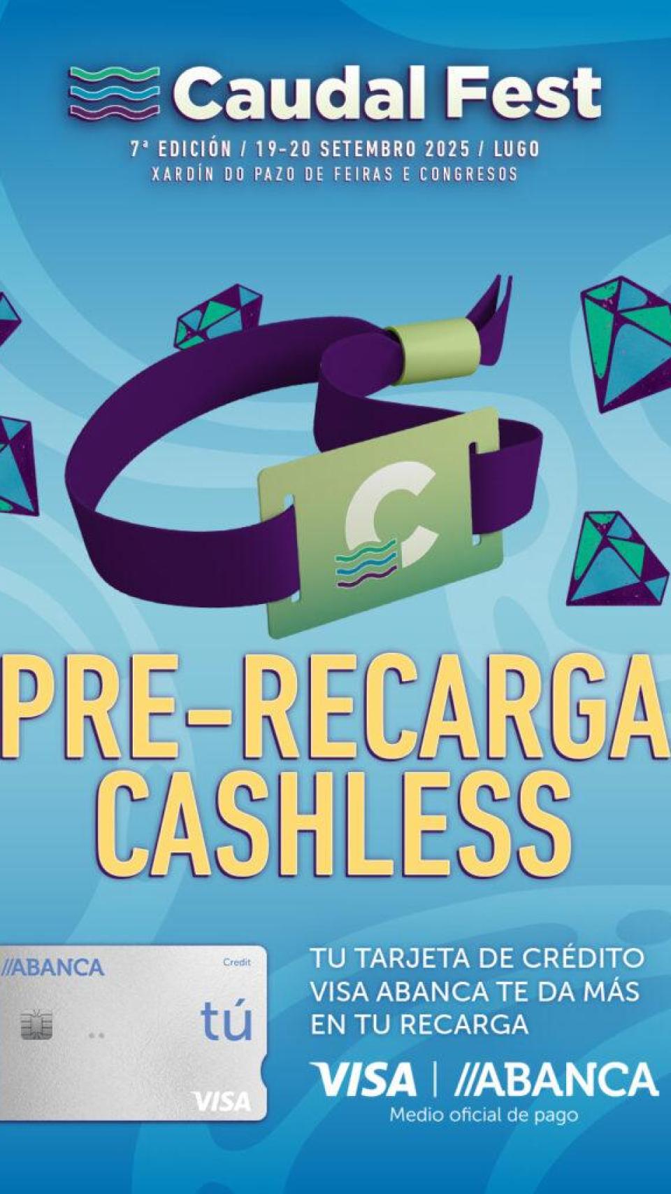 El público podrá pagar con sus pulseras Cashless.