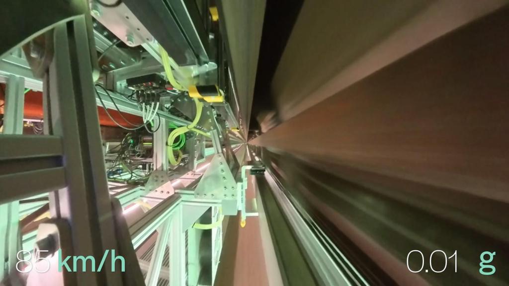 Momento en el que alcanza los 85 kilómetros por hora.