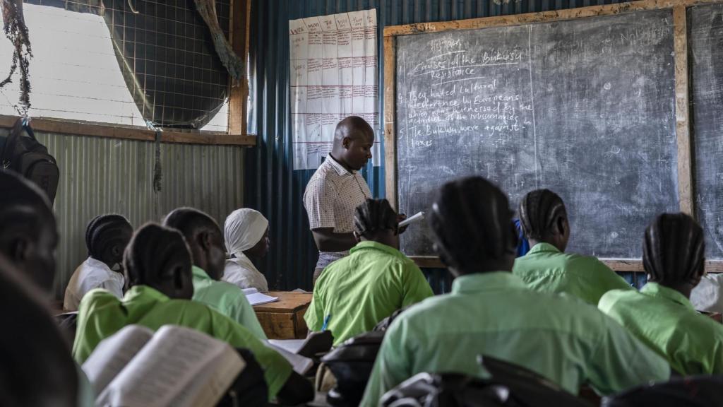 Estudiantes de Kenia en un proyecto de la ONG Entreculturas.