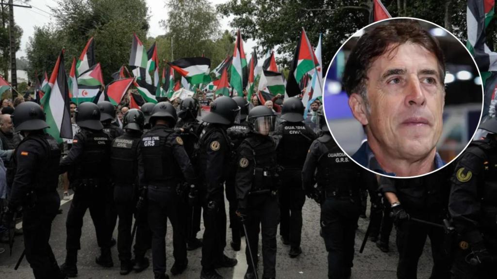 Protestas pro-Palestina en Mos (Pontevedra) y Pedro Delgado