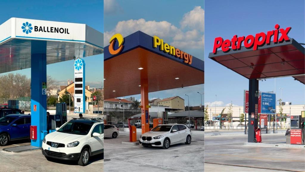 Estaciones de servicio de Ballenoil, Plenergy y Petroprix.