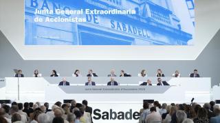 Junta general extraordinaria de accionistas de Banco Sabadell, el pasado 6 de agosto.