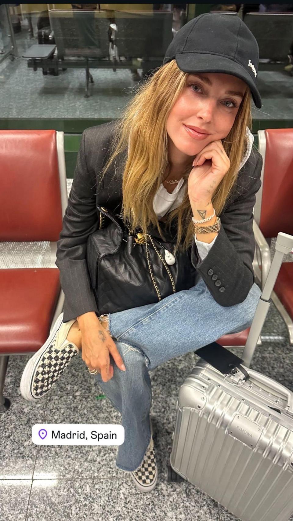 Chiara Ferragni, en un 'story' de Instagram.