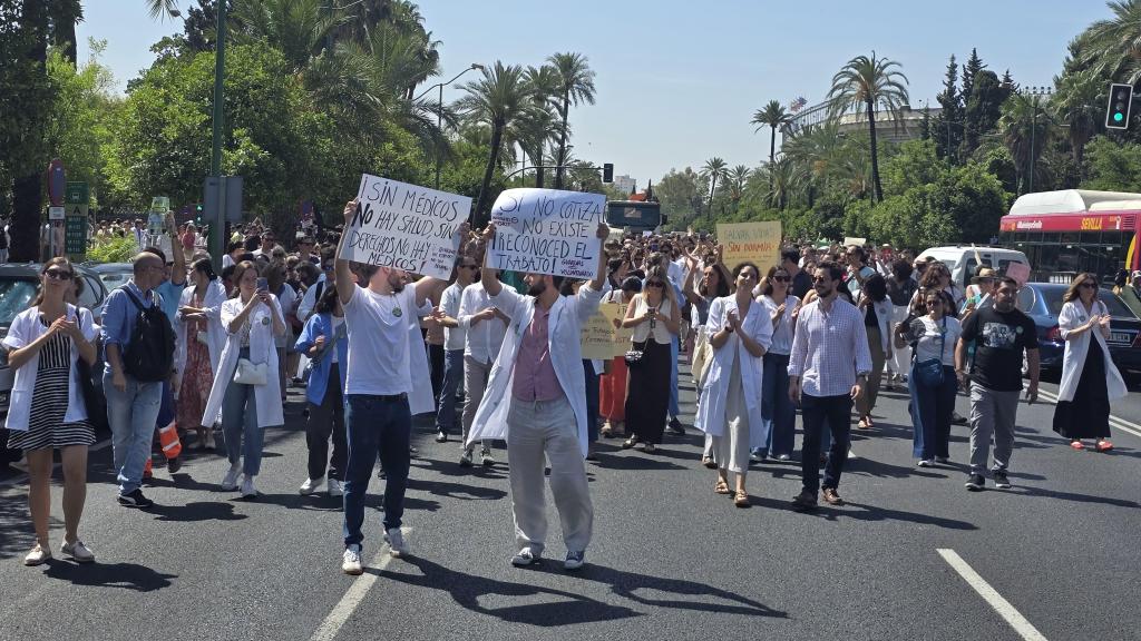 Huelga médica en Sevilla del pasado 13 de junio.