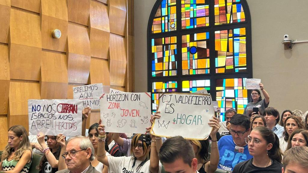 Imágenes de algunos de los asistentes al pleno de este miércoles.