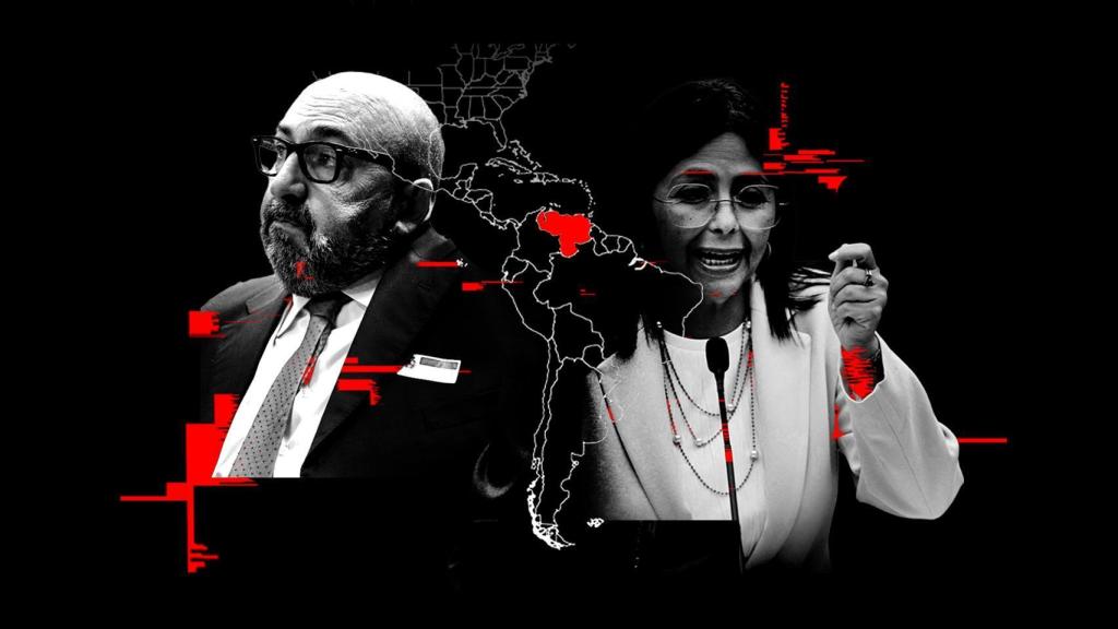 Koldo García y Delcy Rodríguez en una ilustración.