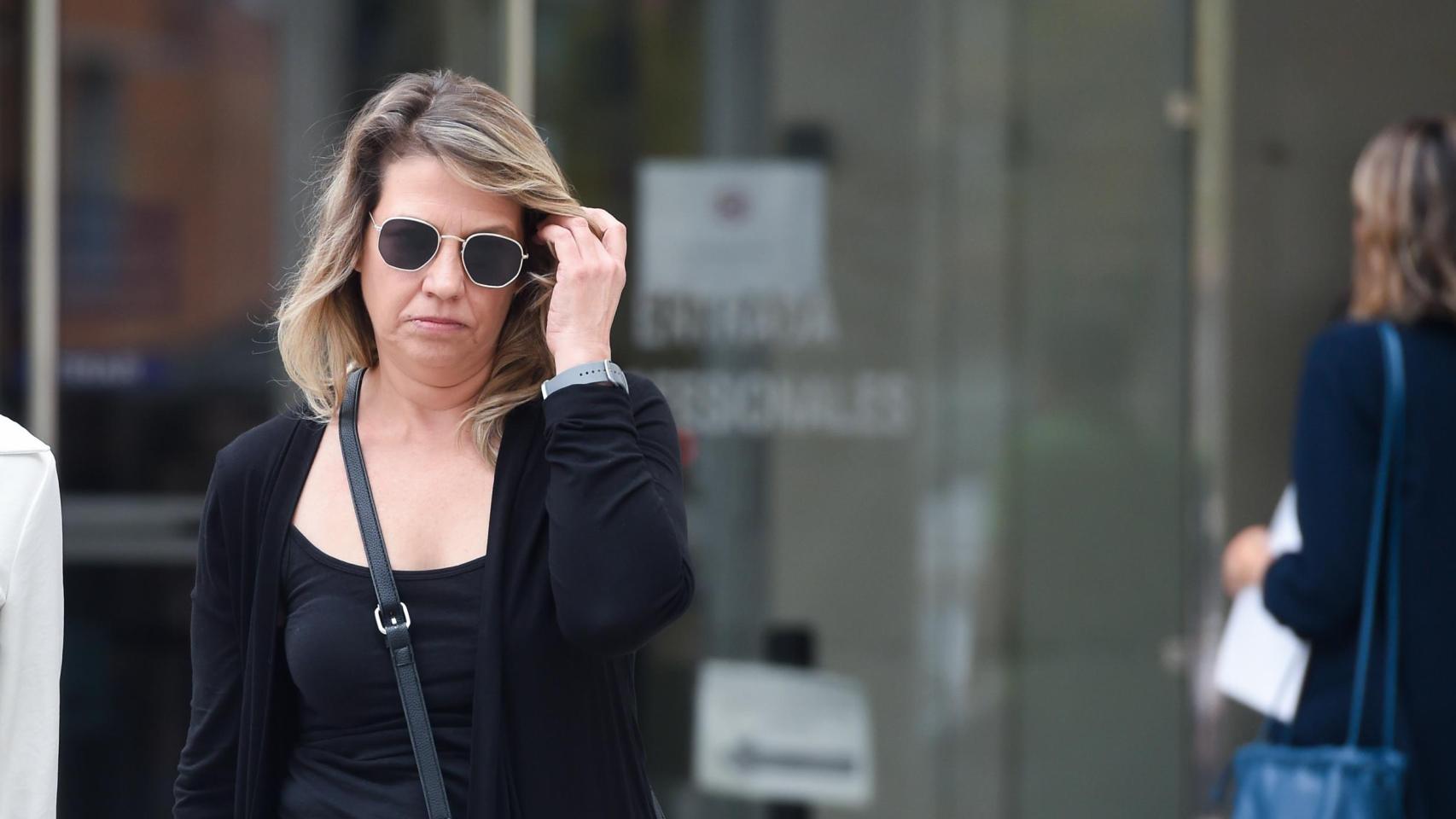 Cristina Álvarez, este miércoles, en los Juzgados de Plaza de Castilla.