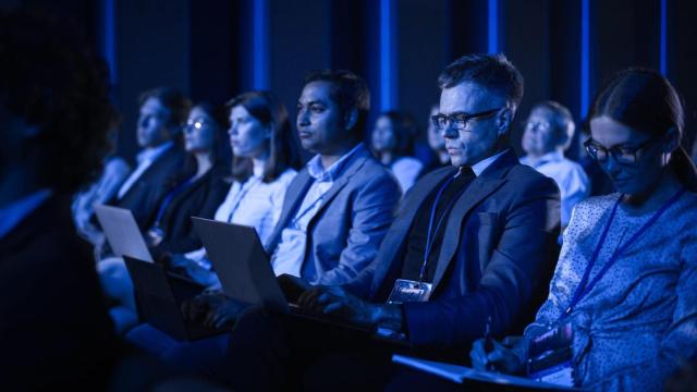 Imagen de archivo de una charla tecnológica