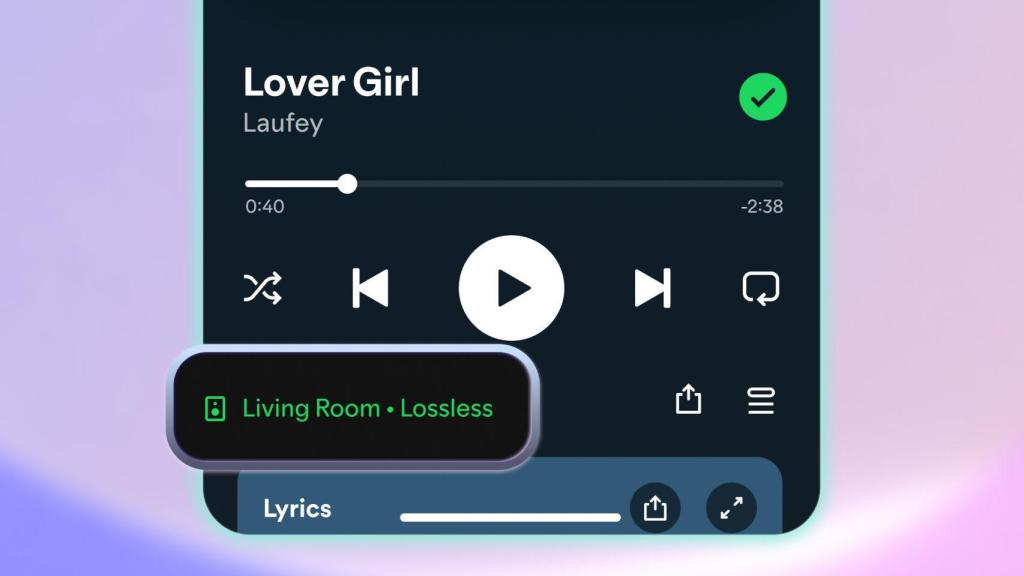 Sonido sin pérdida en Spotify