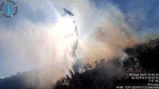 Vídeo del incendio declarado en Almogía.