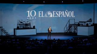 Pedro J Ramírez en su discurso por los 10 años del periódico