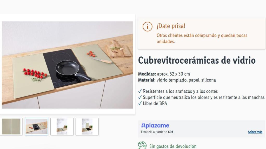 Cubrevitrocerámicas de vidrio.