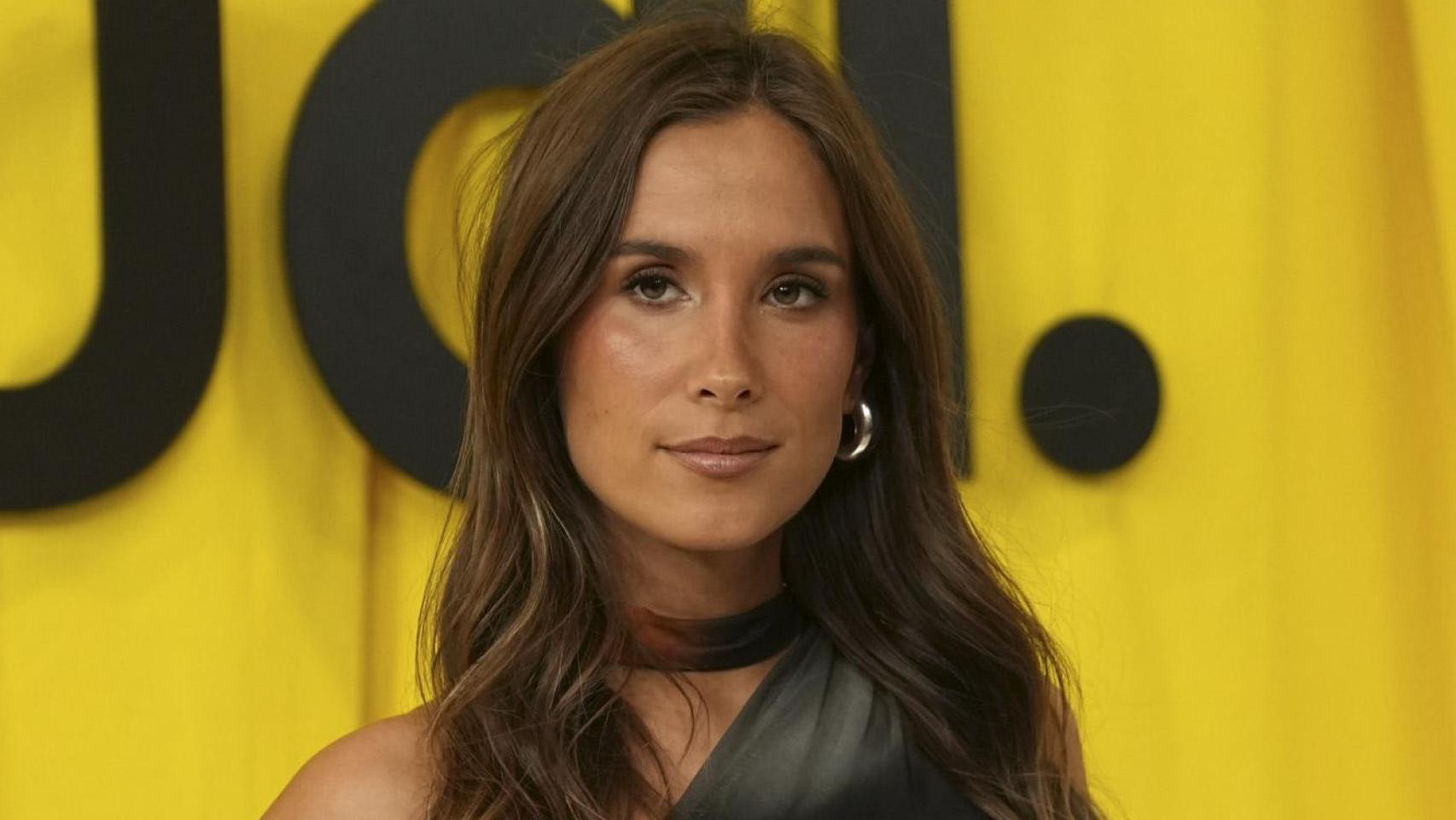 María Pombo en el desfile de Desigual en Barcelona.