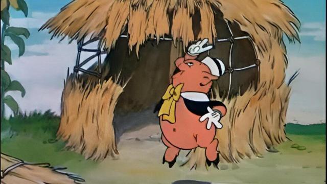 Casa de paja de los 'Los tres cerditos'.