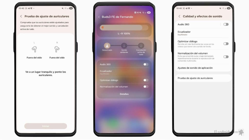 Integración de los Samsung Galaxy Buds 3 FE en un Samsung