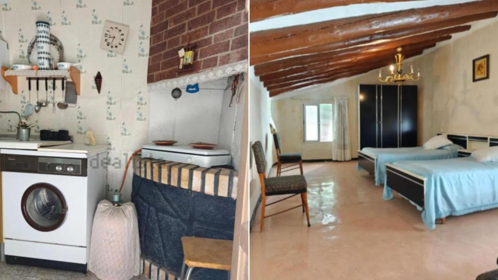 Interior de un chalet a la venta por 60.000 euros en la localidad