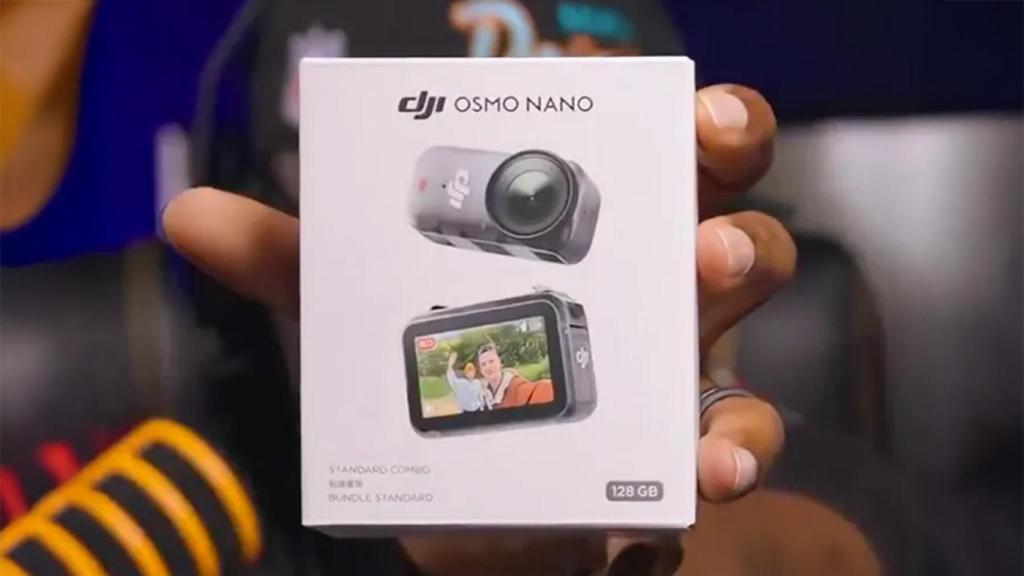 Embalaje filtrado de la DJI Osmo Nano.