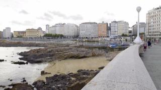 Playa de San Roque, en A Coruña.