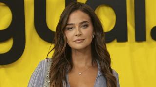 Laura Escanes en el desfile de Desigual en Barcelona.