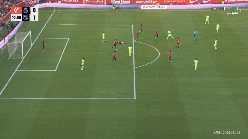 El error en el gol de Ferran Torres contra el Mallorca