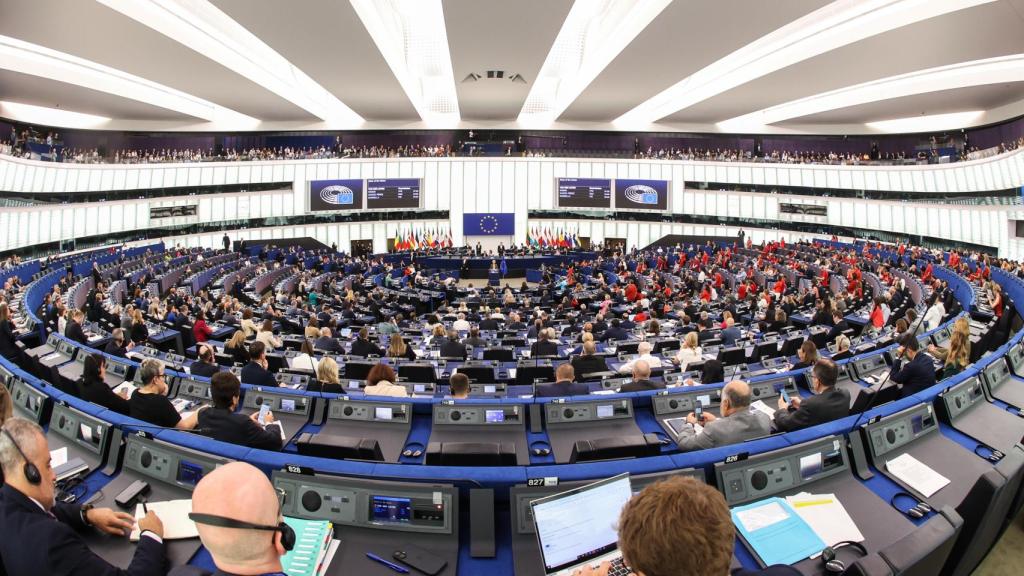 El pleno del Parlamento Europeo en Estrasburgo