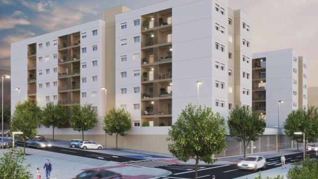 Infografía del edificio de VPO que hará Coanfi en Distrito Z.