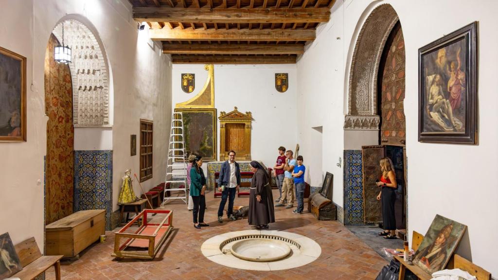 La desconocida fuente del convento que hablaría del pasado mudéjar del edificio.