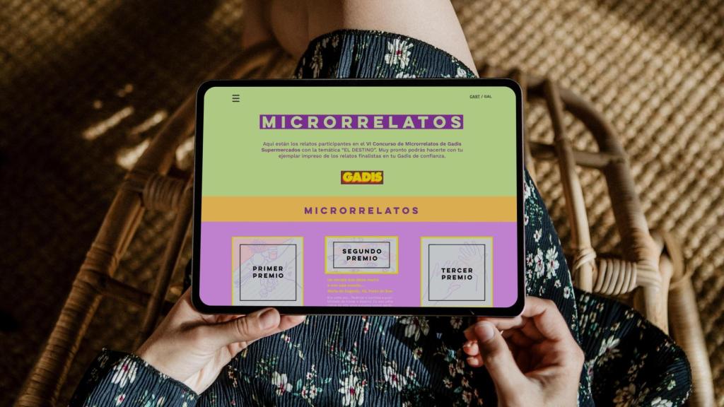 Imagen de la plataforma donde se publican los microrrelatos.