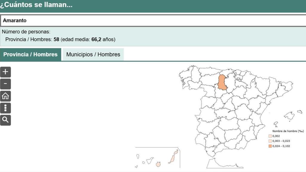 Captura de pantalla del INE.