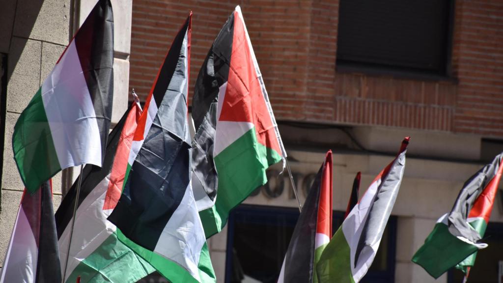 Bandera palestina en Valladolid