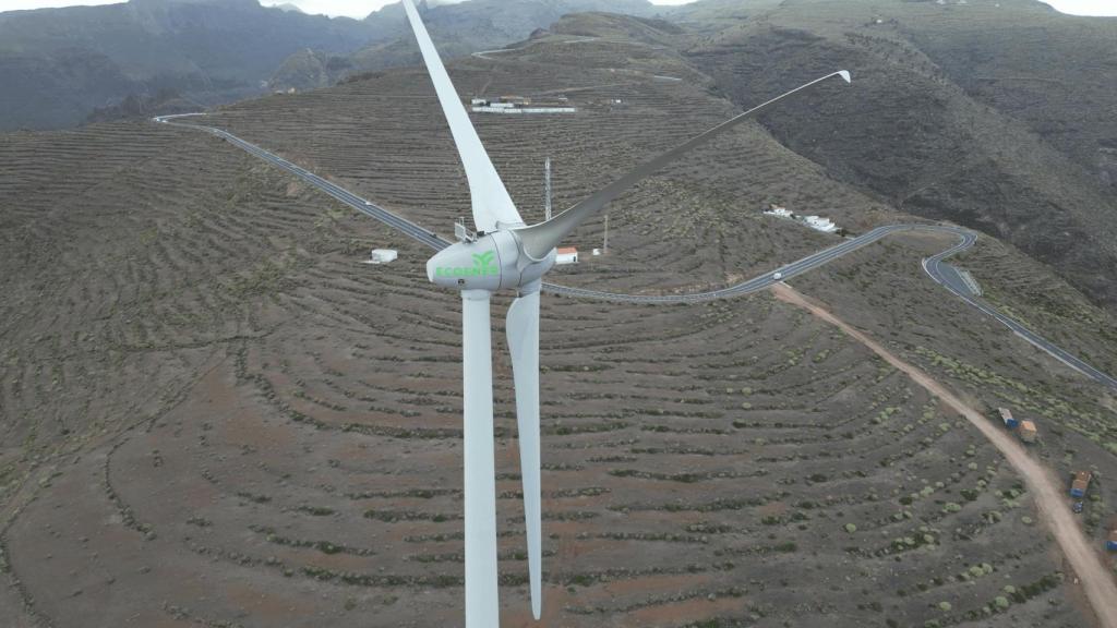 Un parque eólico de Ecoener.