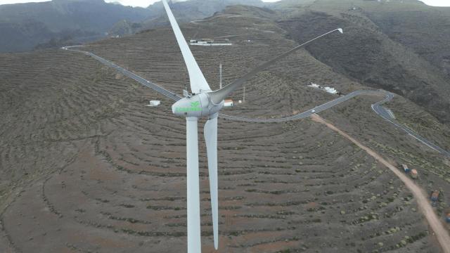 Un parque eólico de Ecoener.