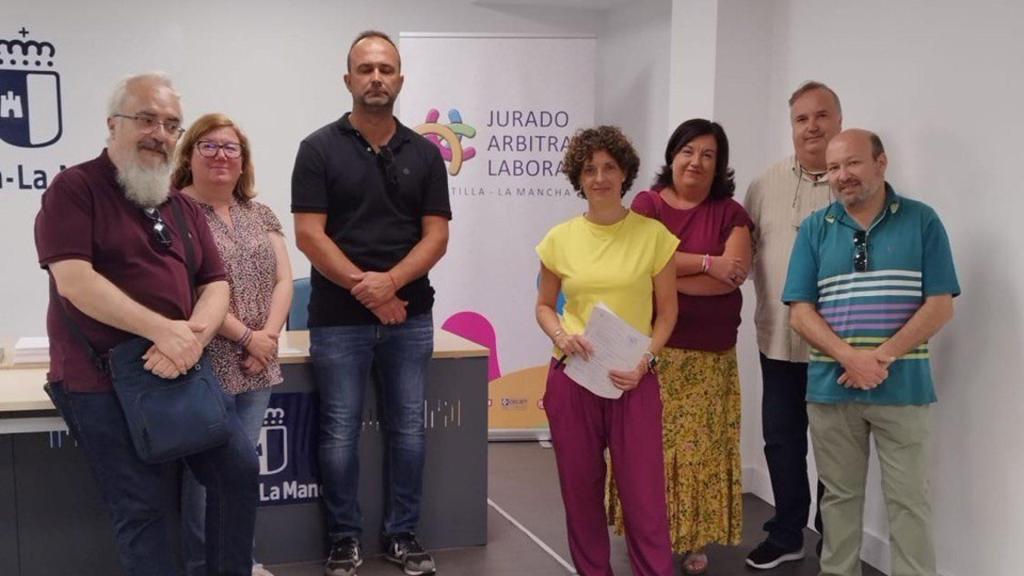 Acto de mediación. Foto: Sindicatos.