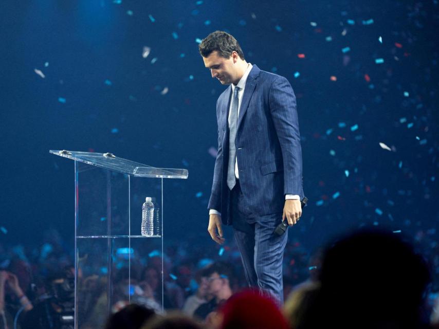 Charlie Kirk, en la conferencia del America Fest del año pasado en Arizona.