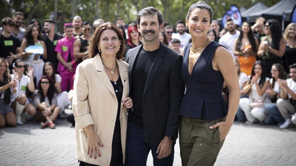 Teresa Colomina, directora de casting de 'GH'; Miguel Martín, director general de Zeppelin (Banijay Iberia); y Nagore Robles.