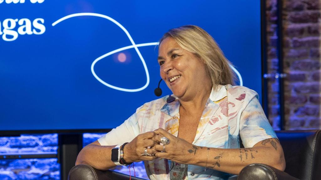 Megan Maxwell, en un momento del encuentro.