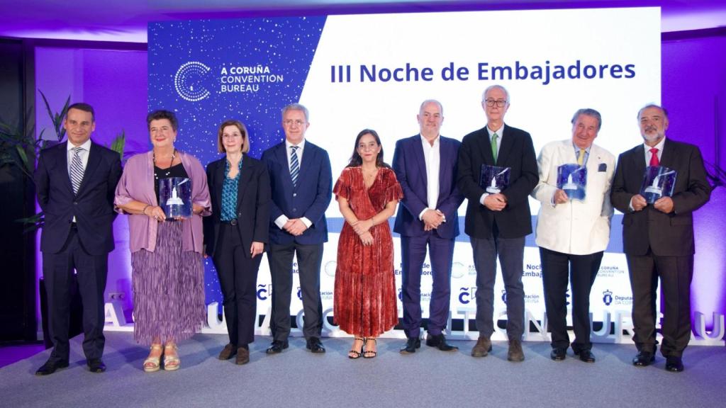 Ana Trevisani, Antonio Rodríguez Sotilo, Jacinto Sánchez y Francisco Vázquez, embajadores MICE de A Coruña