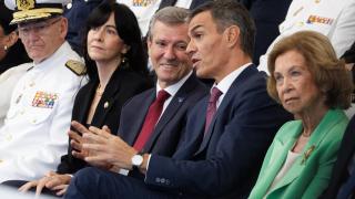 La reina Sofía protagoniza el acto de botadura de la nueva fragata F-111 Bonifaz en Ferrol