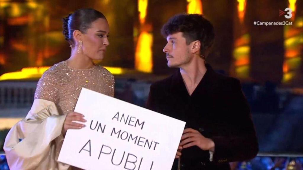 Laura Escanes y Miki Núñez en las Campanadas.