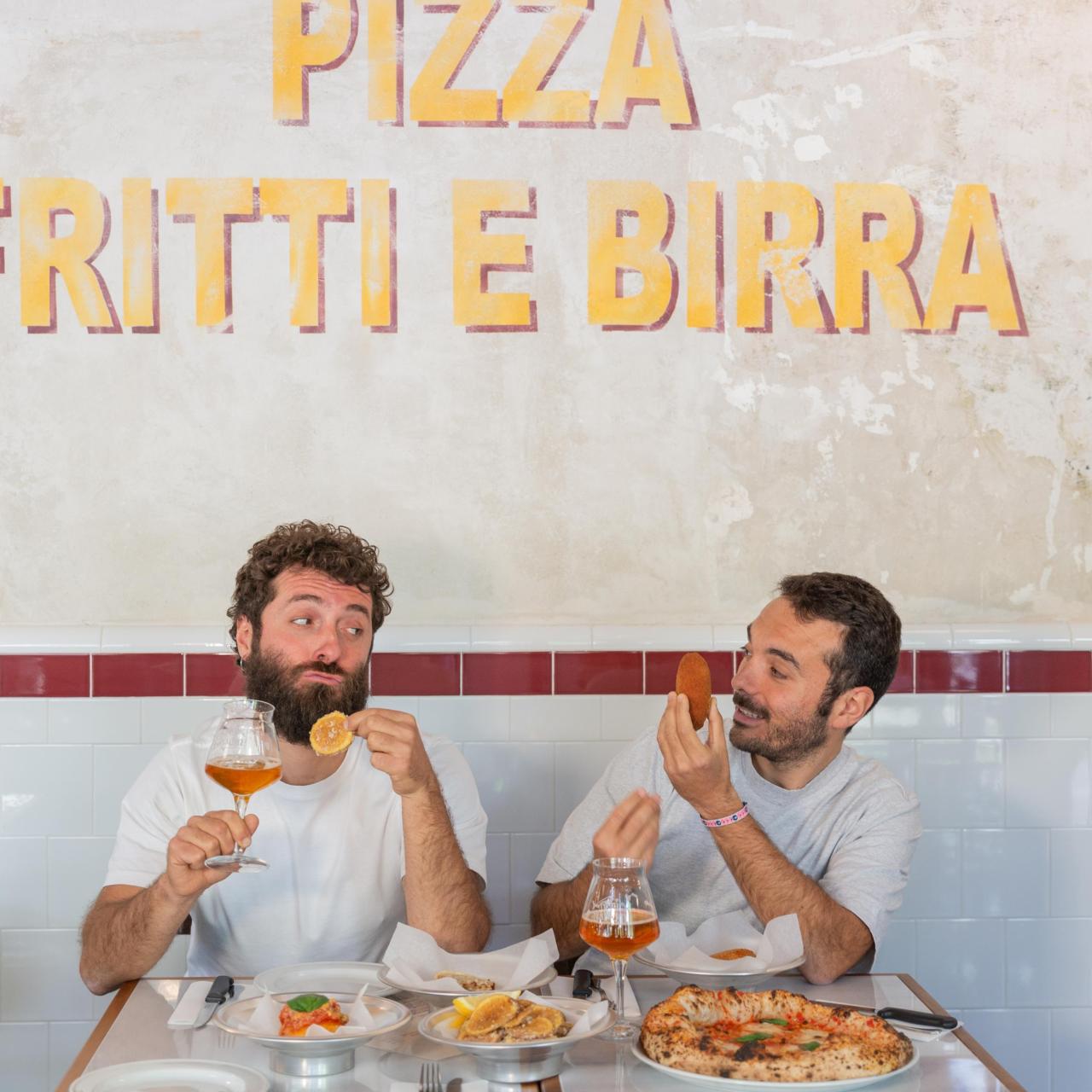 Los hermanos Figurato en Pizzeria Friggitoria.