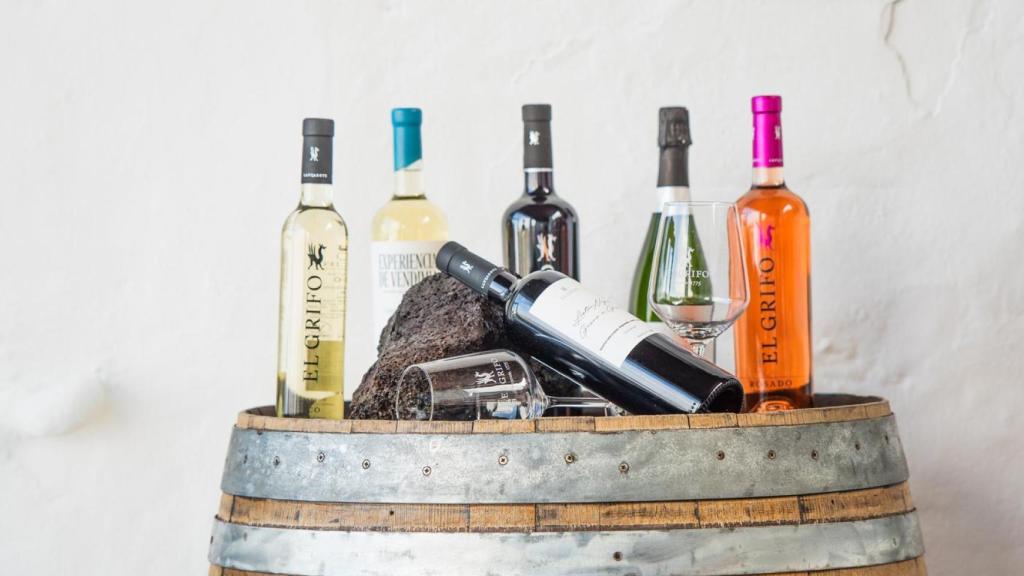 Parte del porfolio de vinos que elabora El Grifo.