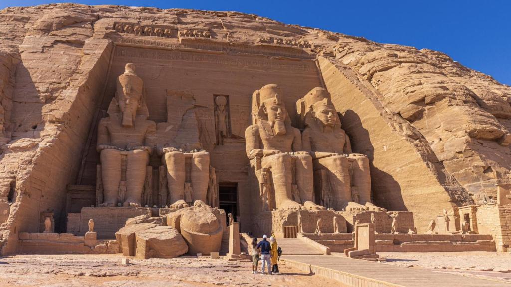 Templo de Abu Simbel en el sur de Egipto.